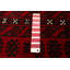 Tapis de couloir rouge en laine noué à la main de conception unique 4 pi 4 po x 8 pi 9 po New Age