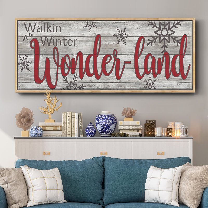 Winter Wonderland - toile encadrée, H 20 po x l 50 po