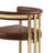 Leathaire Counterheight Chairs With Matte Chrome Frame-1083457629