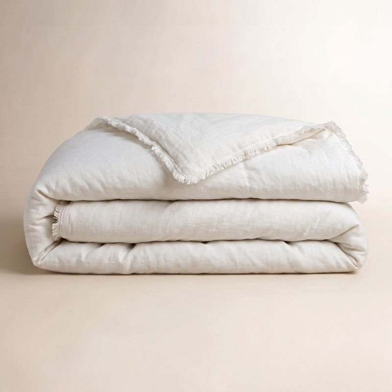Couette en lin tissé à la main Hunter, Housse de couette pour grand lit, Lin