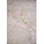 Cena dining table - varnished teak - dark brown - engraved beige quartzite top - round-662473952