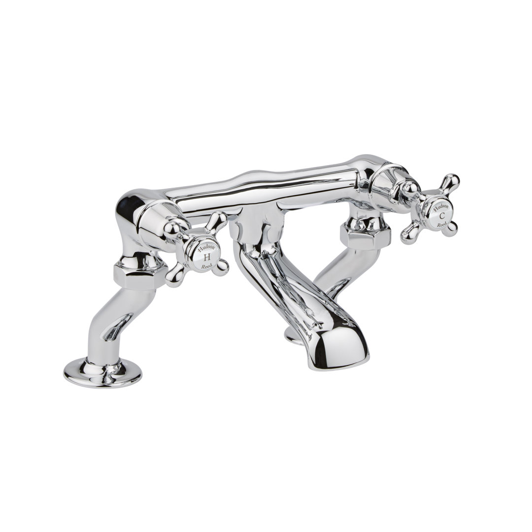 Topaz 2 Handle Deck Bath Shower Mixer Bath Filler