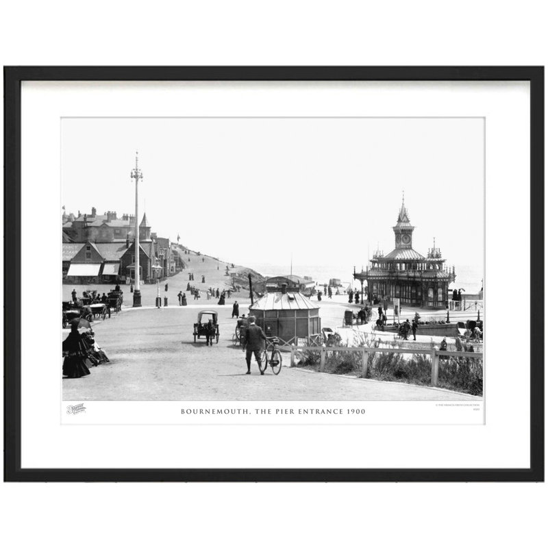Bournemouth, The Pier Entrance 1900 by Francis Frith - Single Picture Frame Print, 45cm H x 60cm W x 2.3cm D