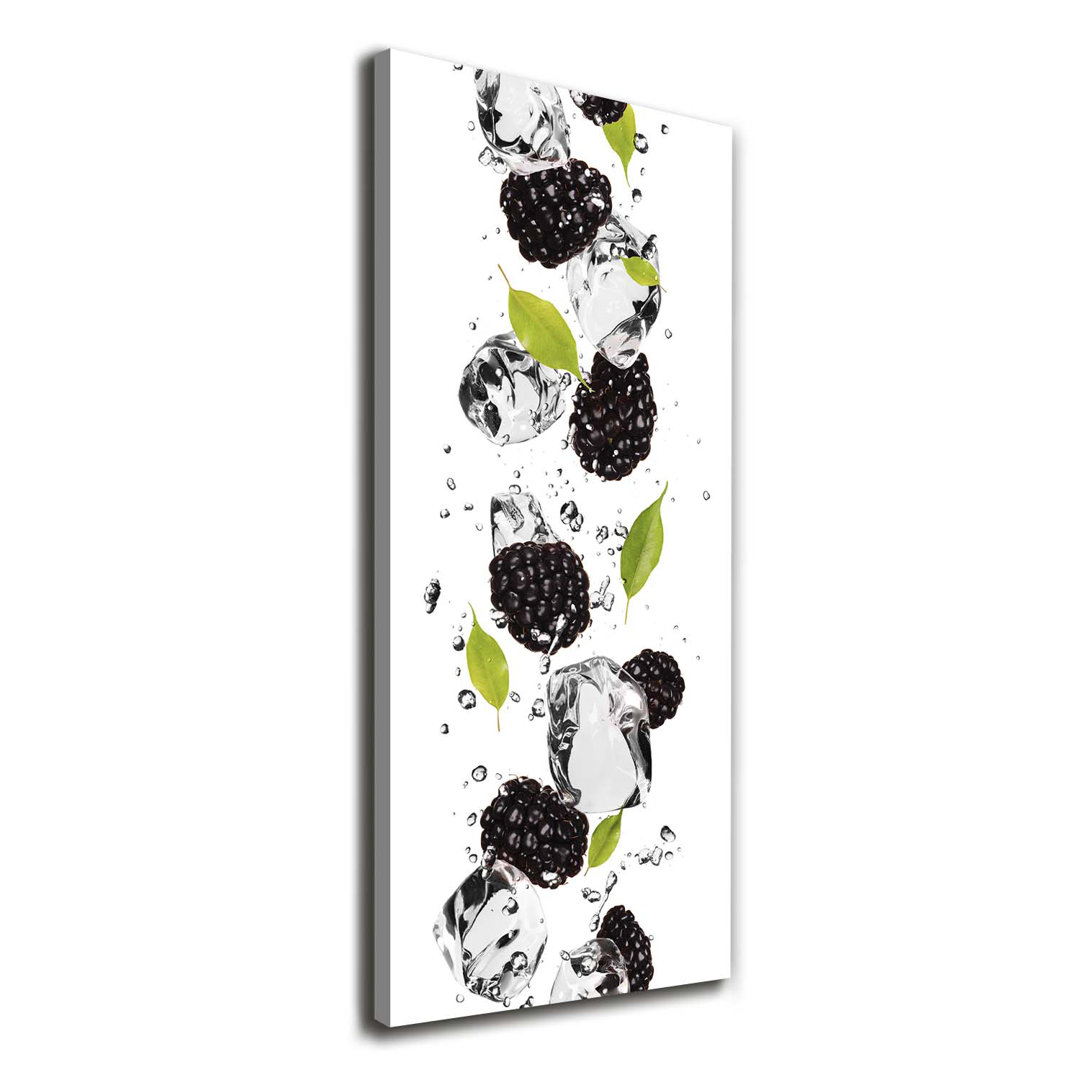 Brombeeren und Wasser - Kunstdrucke auf Leinwand