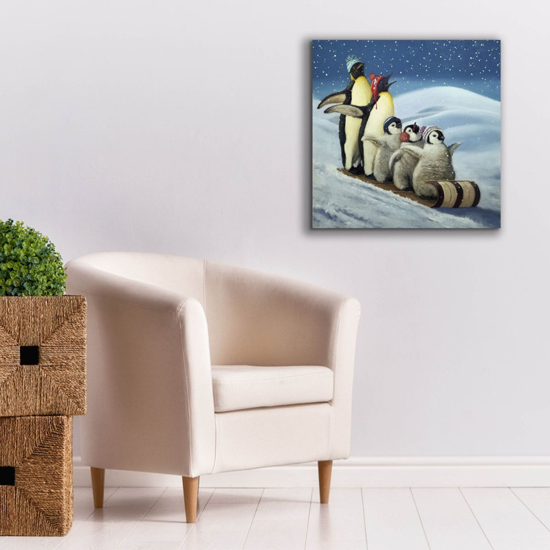 "Epigh Graffiti" Sleigh Ride "par Lucia Heffernan, art mural sur toile, 26 po x 26 po