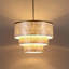 22" 5-Light Tiered Capiz Shell Drum Chandelier-1545769795-1545769794