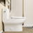 Elongated 15.75“H Standard Height Toilet One-Piece single flush Toilet (Seat Included)-125361173-125361178