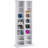 Media Storage Cabinet, 8-Layer DVD Shelf Holds 464 CDs, Adjustable CD Shelves 16 Compartments-1839861667