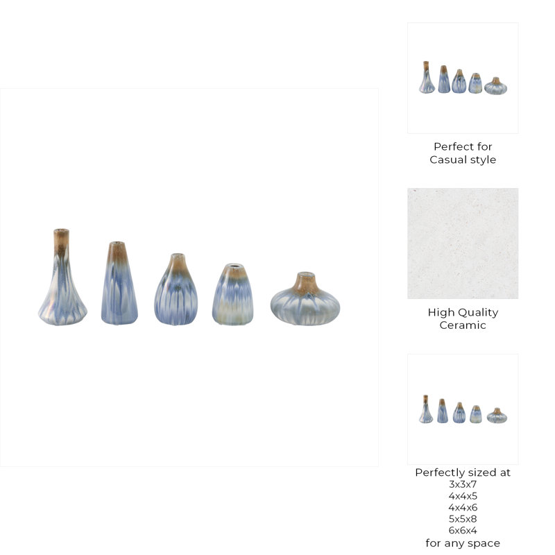 Gresham Handmade Stoneware Table Vase, Ivory