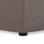 Repose-pieds de rangement pour table basse moderne en tissu d'aspect lin de 35 po avec 4 plateaux rabattables Avalon-486415783