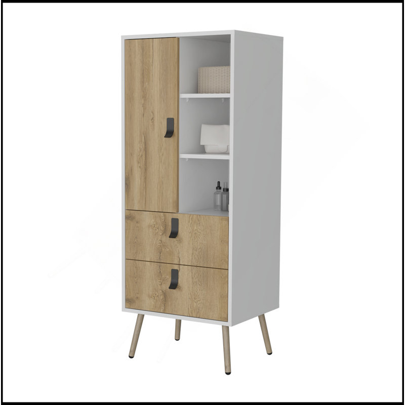 Grande commode Kimball, design moderne avec 2 tiroirs et beaucoup de rangement