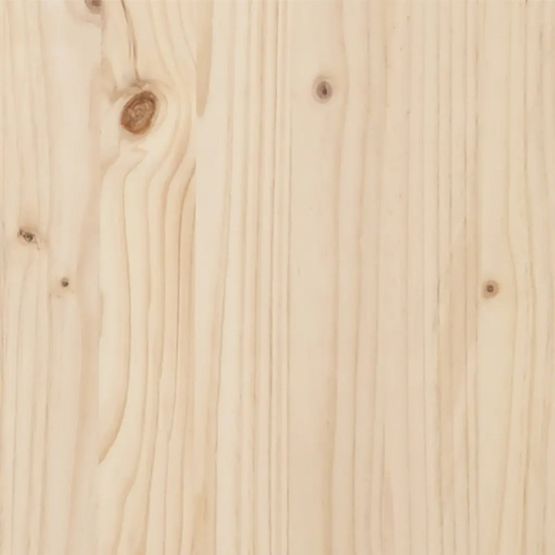 Bed Frame Solid Wood, natural, Double (4'6)
