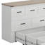 Armoire lit escamotable Murphy avec station de charge, lit plateforme pliable multifonctionnel avec 1 grand tiroir de rangement-852717474-872203623