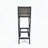 Folding Acacia Wood and PE Rattan Barstools (Set of 2)
