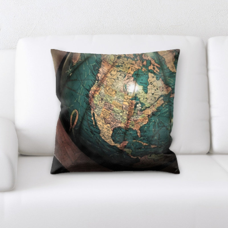 Microsuede Reversible Throw Pillow