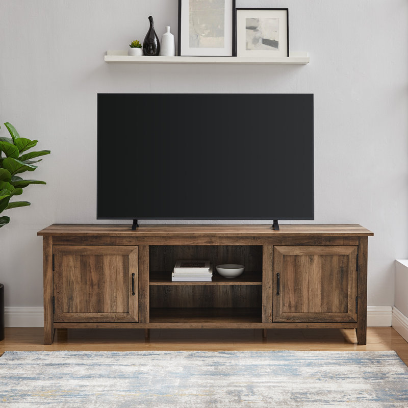 Meuble télé 70 po Modern Farmhouse, Brun