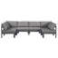 Canapé modulaire d'extérieur en forme de U avec coussins Brith-61209863-61209864