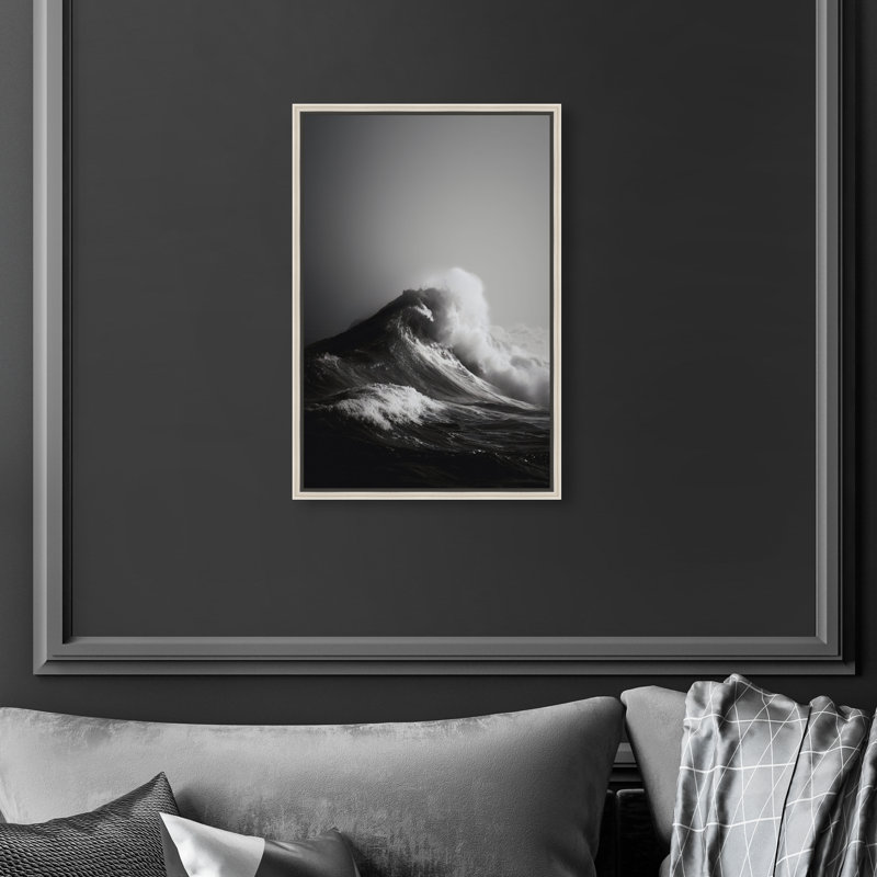 Tectonic Flow I Print by Oliver Gal, 55"H x 37"W, Silver Floater Frame