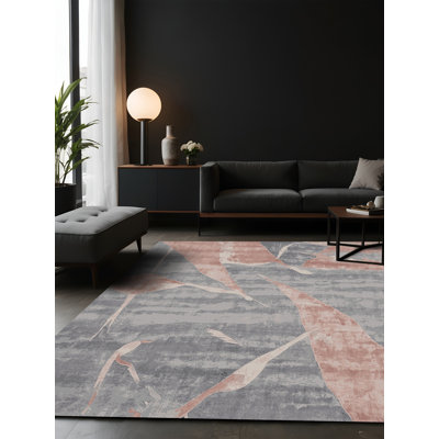 Silky Soft Plush Grey Area Rug