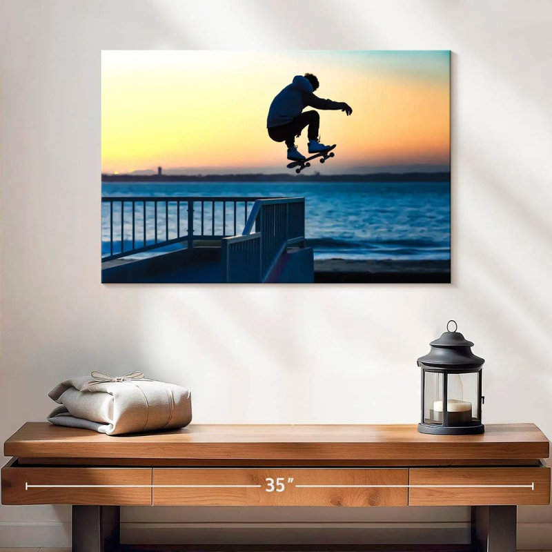 Beachside Skateboard Jump, H 16 po x l 24 po