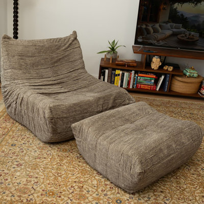 Fauteuil d'appoint avec repose-pieds Harper