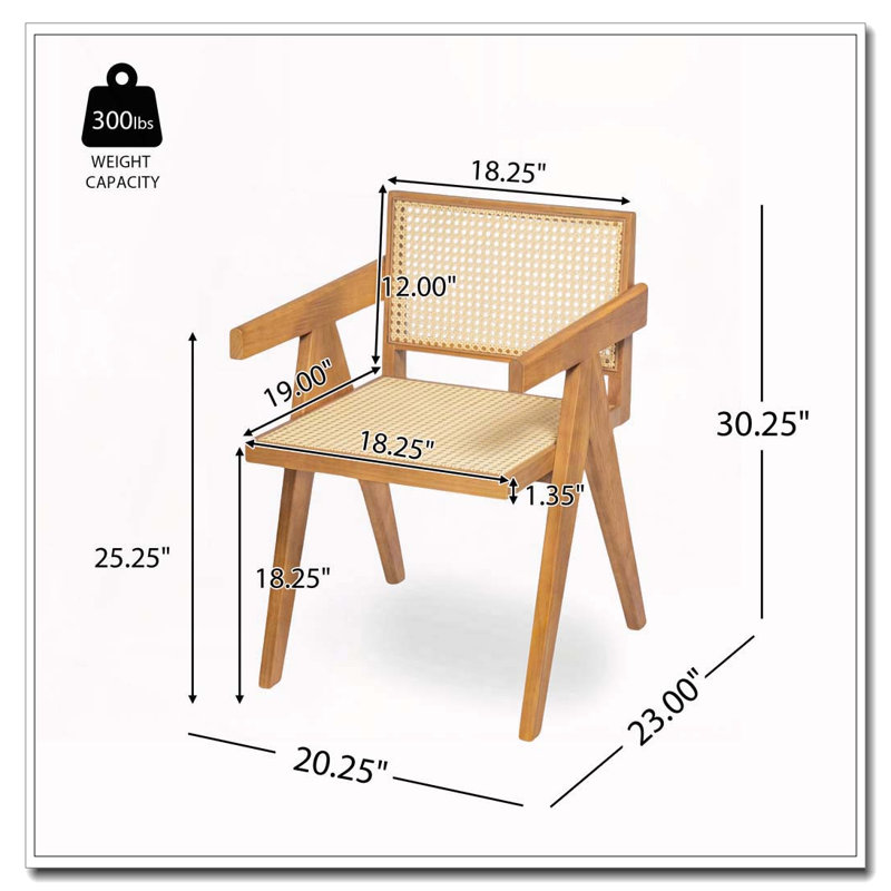 Arm Dining Chair, Natural