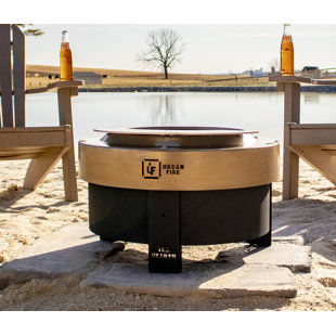 Round Wood Burning Smokeless Fire Pit