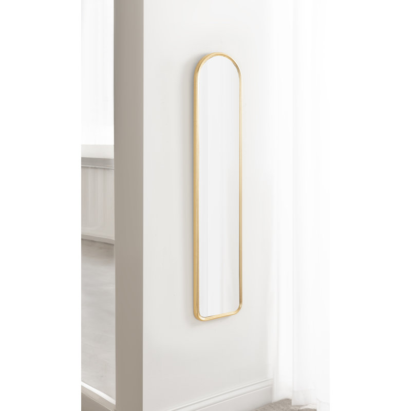 Miroir d'appoint Jodyne, Bois naturel, 38 po x 8 po