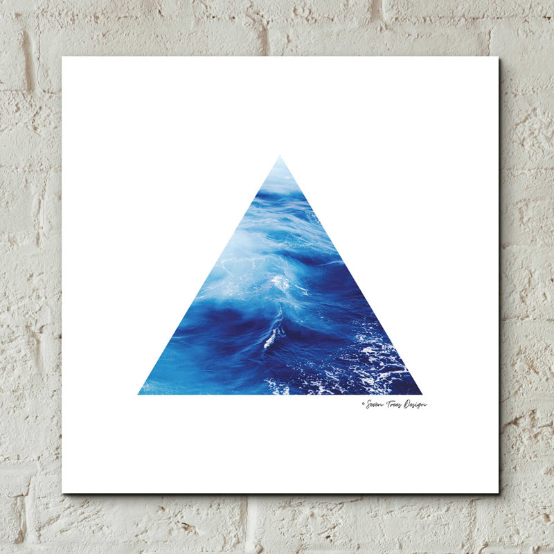"Ocean Triangle" par Seven Trees Design, H 12 po x l 12 po x P 0,13 po