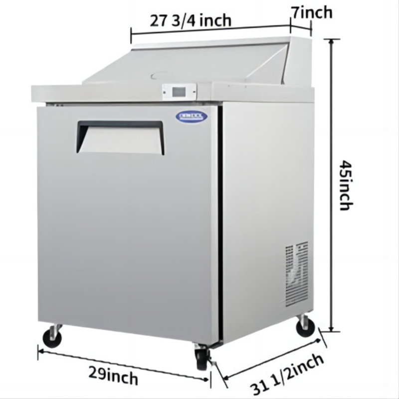 Daheat 8 Cubic Feet Prep Refrigerator