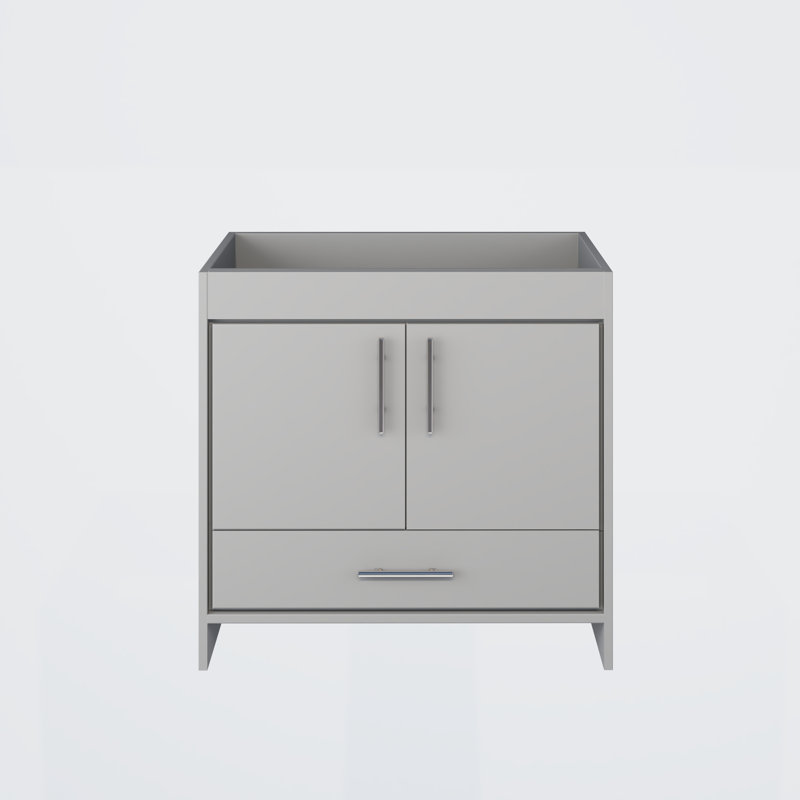 Base de meuble-lavabo simple 35,25 po Volpa, Gris