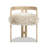 Leidy 21" Low Back Dining Chair, Natural Blonde