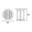Essex Outdoor Round Teak Bar Table