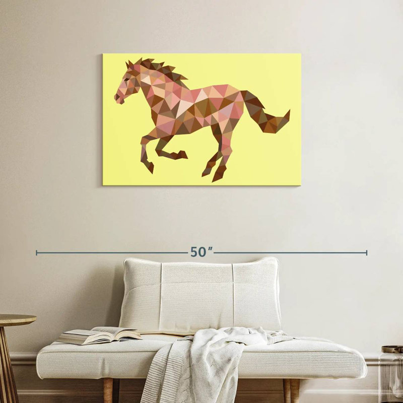 Brampt Geometric Horse, 24" H x 36" W