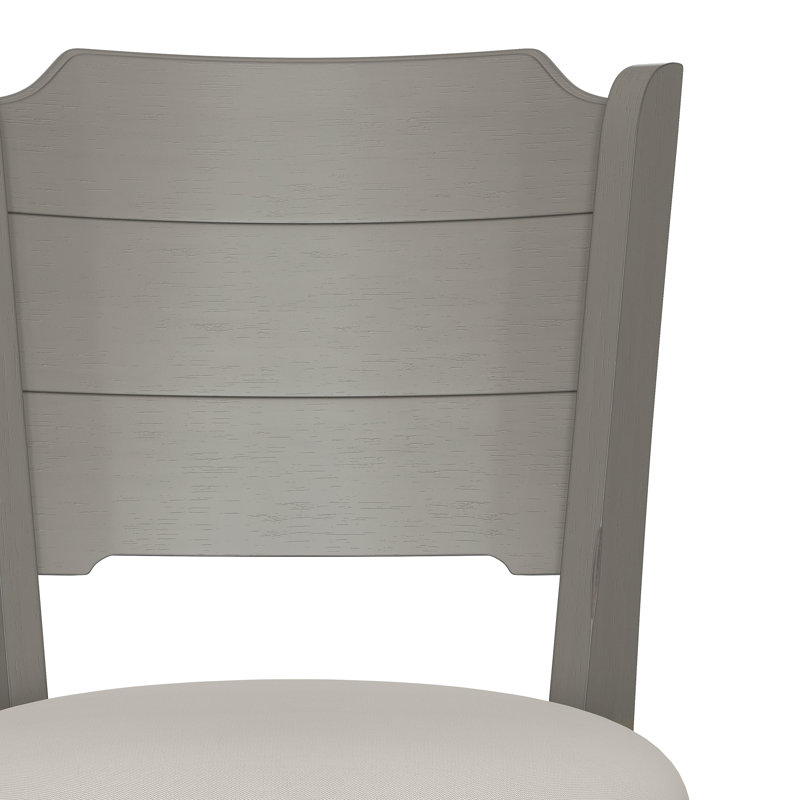 Authement Swivel Upholstered Counter Stool, Gray, Bar Stool (30.25" Seat Height)