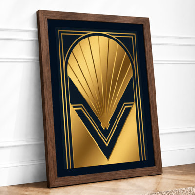 Sunburst Art Deco - Framed Print
