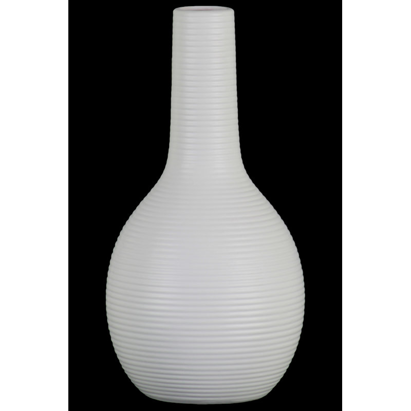 Vase de table bouteille en céramique Guiterrez, H 13 po x l 6,5 po x P 6,5 po