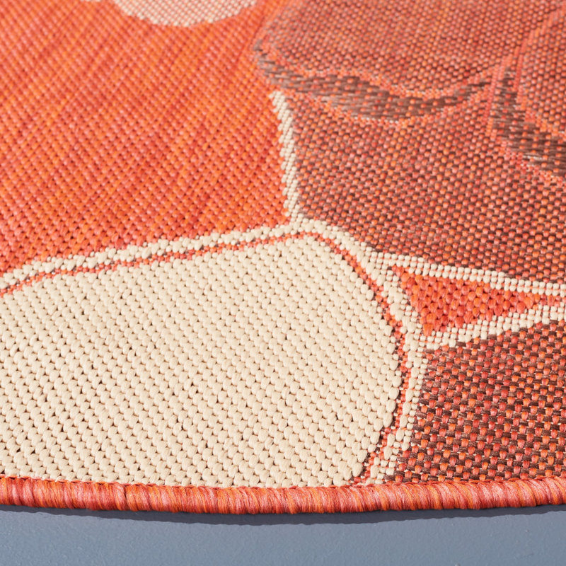 Herefordshire Performance Floral Rug, Round 6'7"