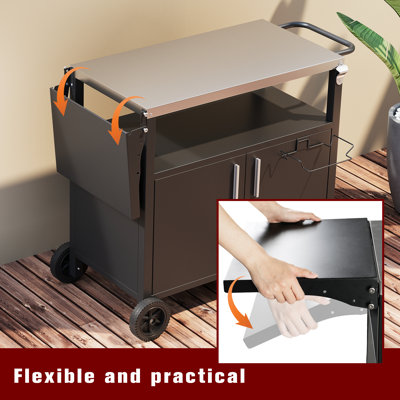 Chariot de barbecue extérieur 50 po