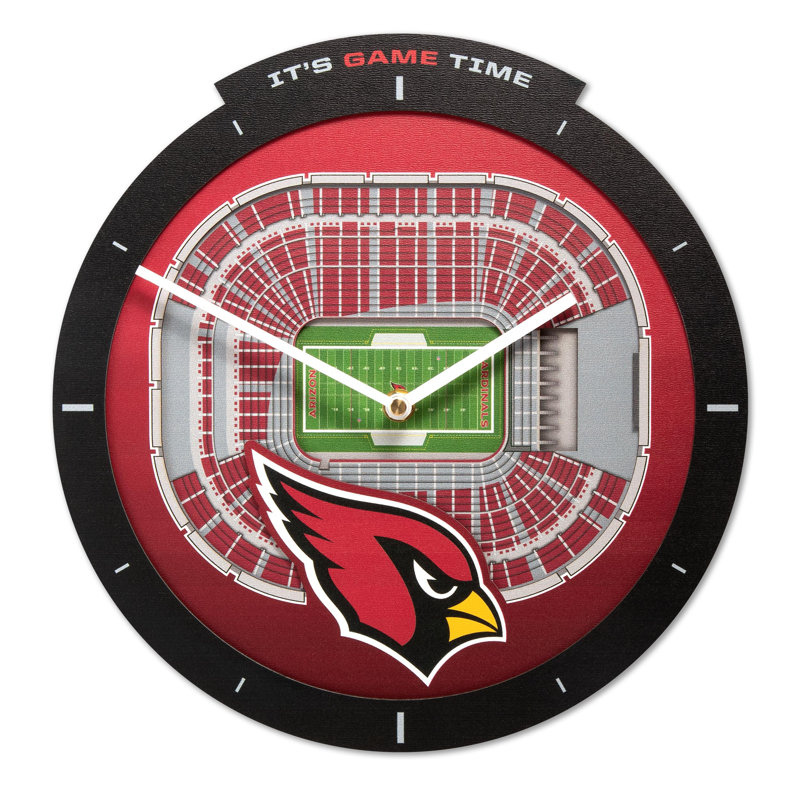  Horloge murale NFL New Orleans Saints Stadiumview 3D, Horloge murale 3D New Orleans Saints Stadiumview
