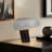 Kingpin 10" Modern LED Table Lamp With Marble Base