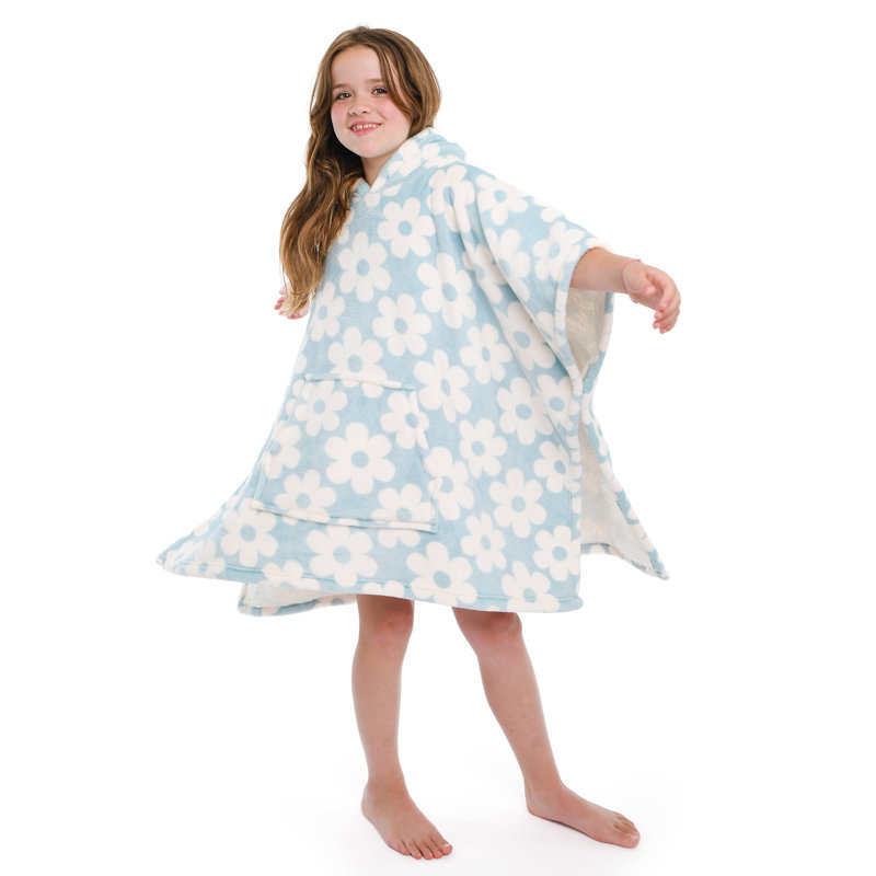Retro Flower Throw Blanket