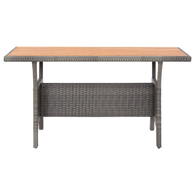 Patrece Rectangular Wicker Outdoor Dining Table , 70cm cm W cm D