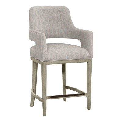Josie Upholstered Stool with Solid Wood Frame