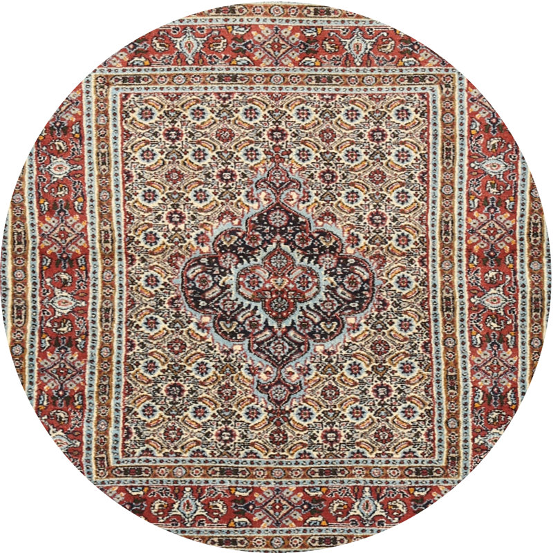 Caureen Oriental Indoor Rug, Round 8'