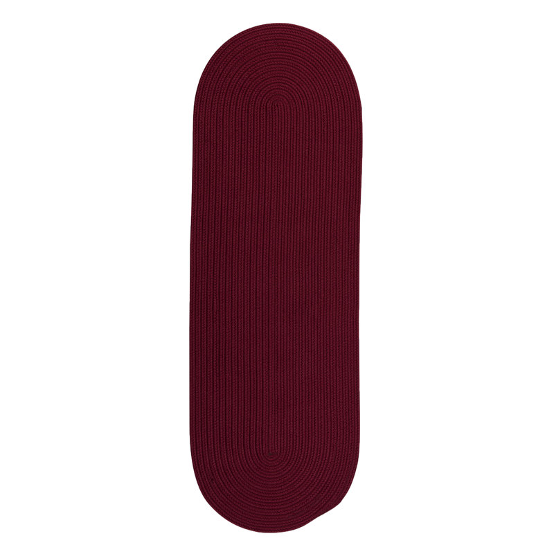 Tapis bourgogne Abygale, Tapis de couloir 2 pi x 9 pi