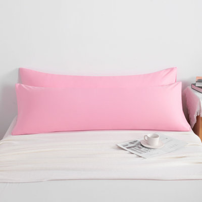 Taie d'oreiller corporelle en microfibre hypoallergénique 2 pièces