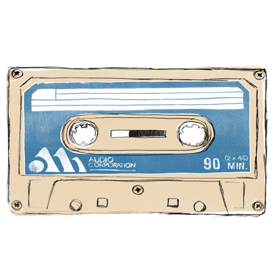 Mix Tape III 1 Piece Wrapped Canvas Painting