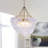 6-Light Bubble Ball Glass Chandelier