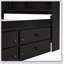 Bed With Side Bookcase, Drawers-433856863